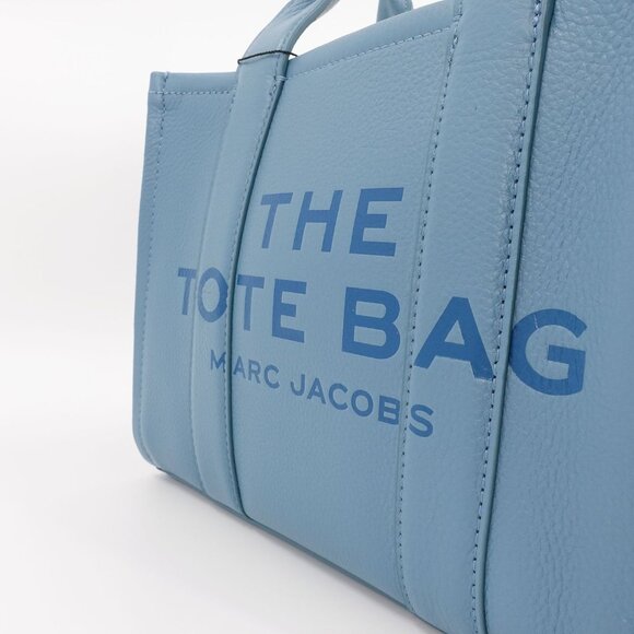 Marc Jacobs Women's The Small Leather Tote Bag Blue OS - Picture 6 of 12